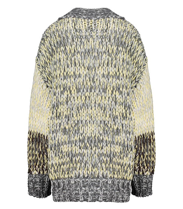 Mouline Grigio Cardigan Roberto Collina