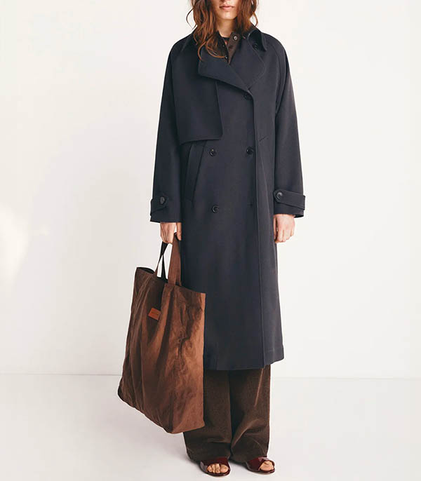 Curtis Slate trench coat Masscob