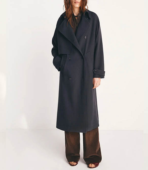 Curtis Slate trench coat Masscob