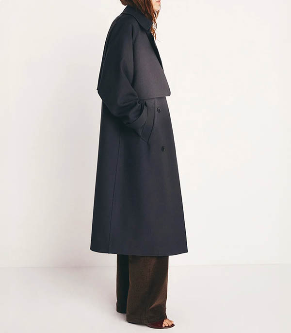 Curtis Slate trench coat Masscob