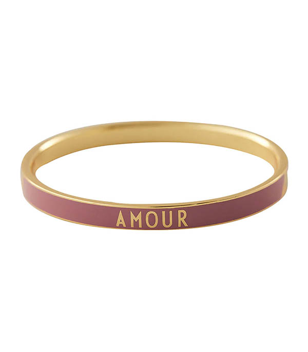 Bracelet Candy Word Amour Dark Pink Design Letters