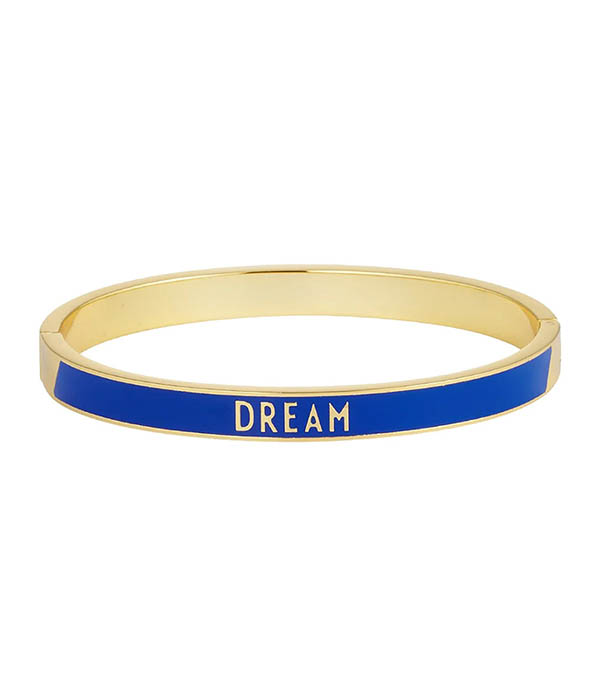 Bracelet Candy Word Dream Cobalt Design Letters