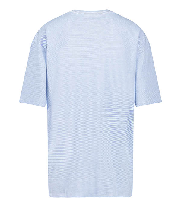 Tee-Shirt à rayures NY Big T Bleu et Blanc 6397
