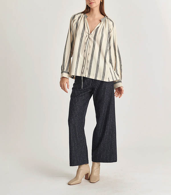 Lena striped pants Navy Mii