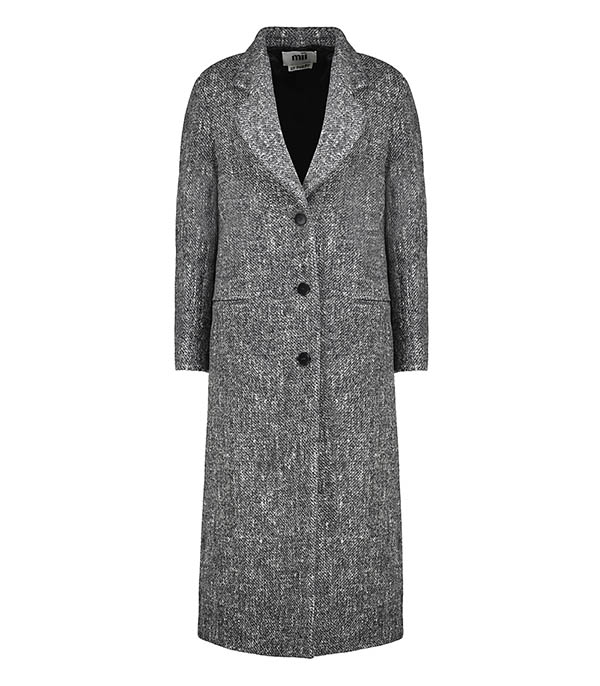 Marlene Grey Baby Alpaca wool coat Mii