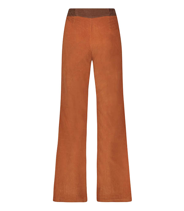 Luigi Brique La Treille Sunny House Two-tone Velvet Pants