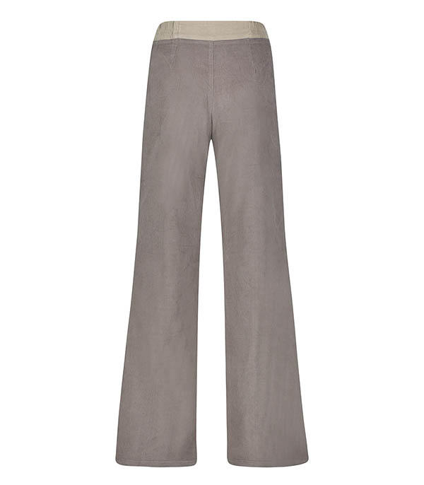 Luigi Brown Two-tone Velvet Pants La Treille Maison Ensoleillée