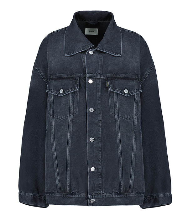 Janet Black Tencel Haikure Denim Jacket