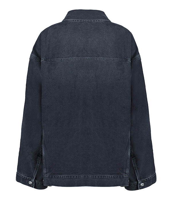 Janet Black Tencel Haikure Denim Jacket