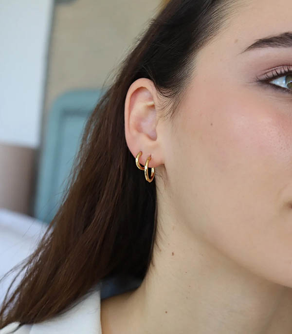 Olivia 16mm Gold Earrings Waekura