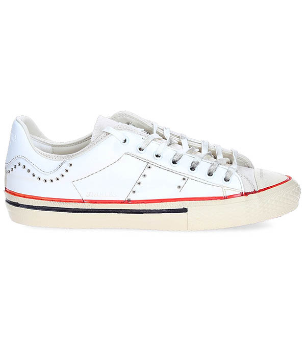 Baskets Homme Starless Low Moma White Canvas Hidnander