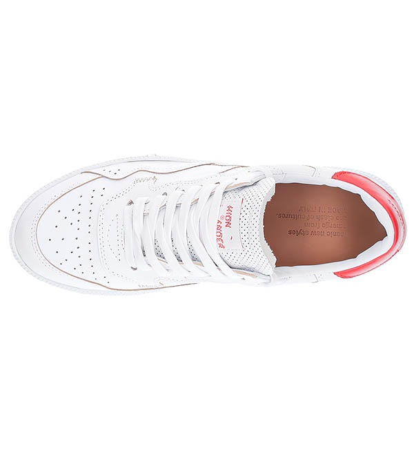 Baskets Mega T White Red Hidnander