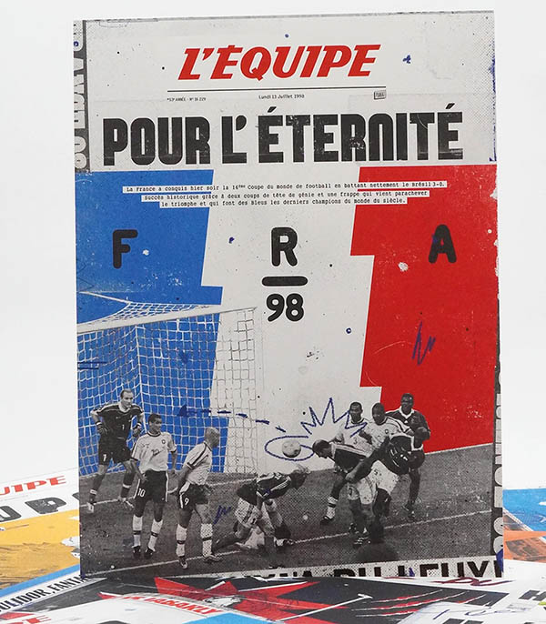 L'Equipe France 98 poster - 50 x 70 cm Plakat