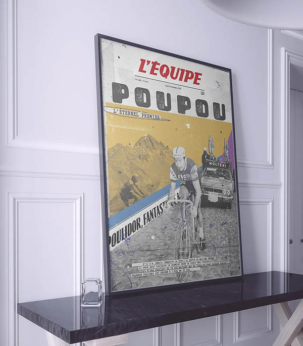 Affiche L'Equipe Poulidor 50 x 70 cm Plakat