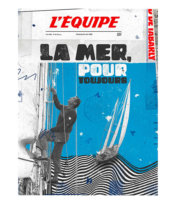Affiche L'Equipe Tabarly 50 x 70 cm Plakat
