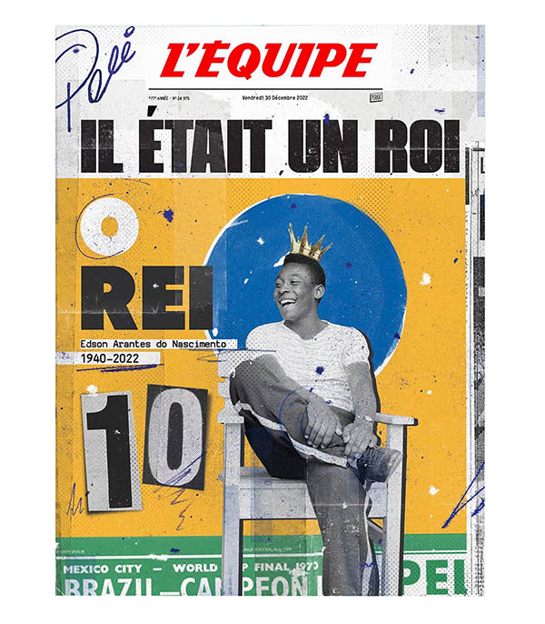 Affiche L'Équipe Pele 50 x 70 cm Plakat
