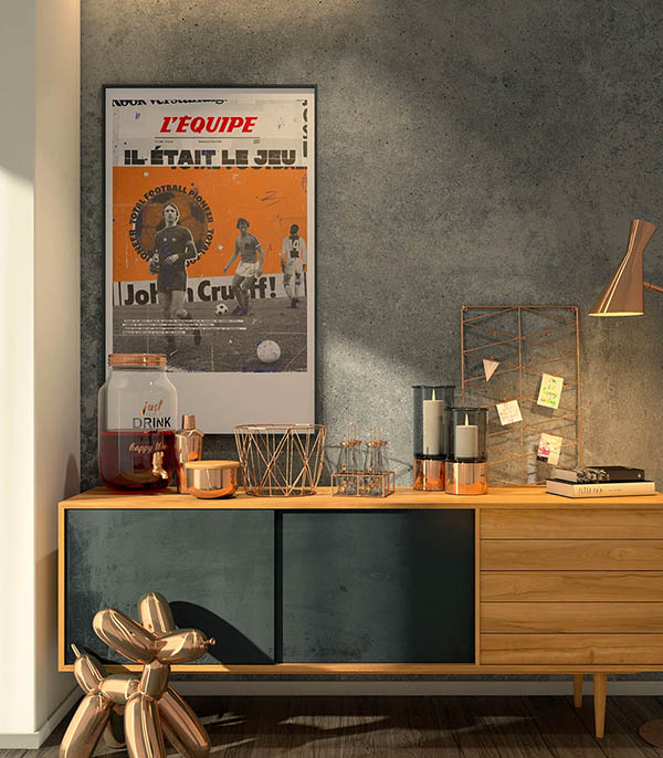 Affiche L'Equipe Cruyff 50 x 70 cm Plakat