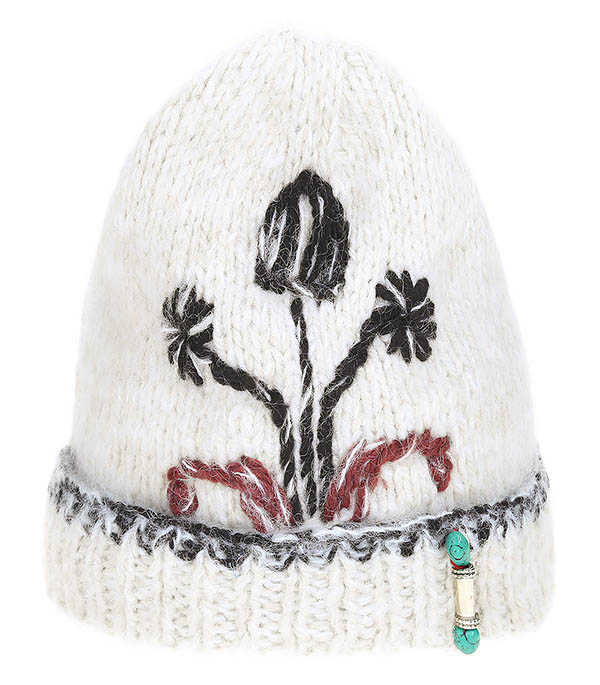 Flower Light Grey Bsbee Beanie