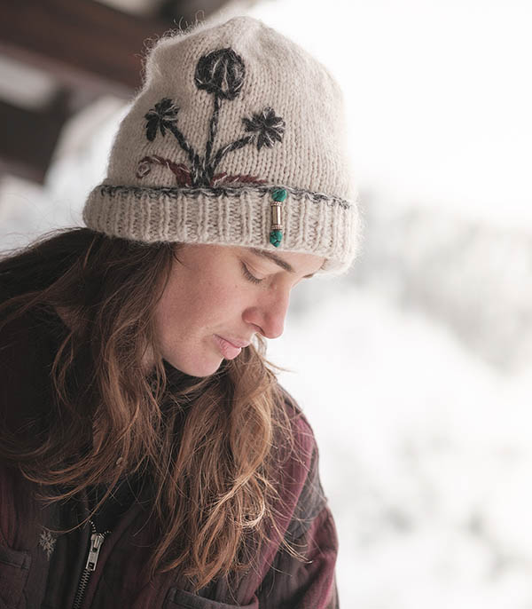 Flower Light Grey Bsbee Beanie