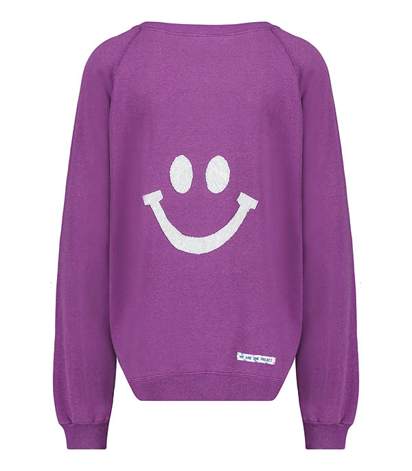 Vintage Smile Joy sweatshirt x Jane de Boy Violet We Are One Project
