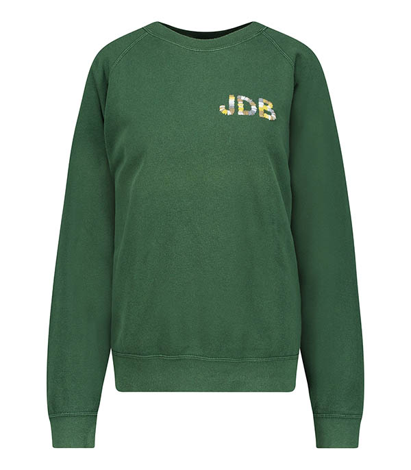 Vintage Sweat-shirt Smile Joy x Jane de Boy Dark green We Are One Project