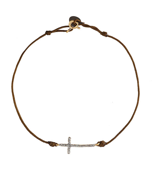 Cross Cord Bracelet Elle Diams Lsonge