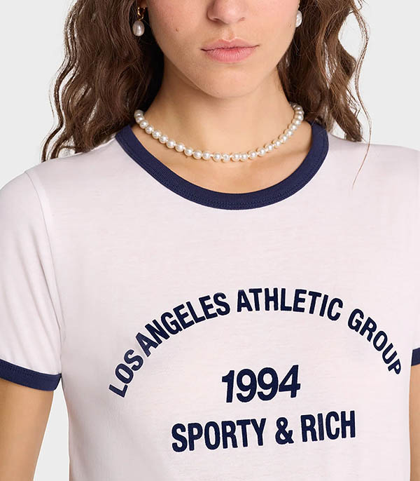 LA Athletic Group Ringer Sporty & Rich T-shirt