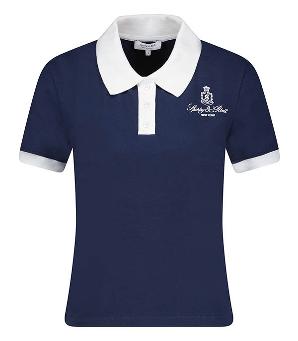 Polo Vendome Sript 70s Navy/White Sporty & Rich à -30%