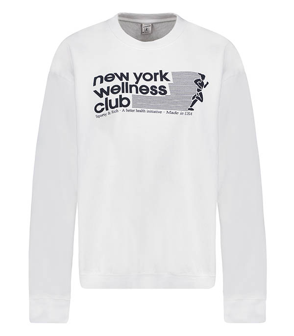 USA Wellness Club White Sporty & Rich sweatshirt