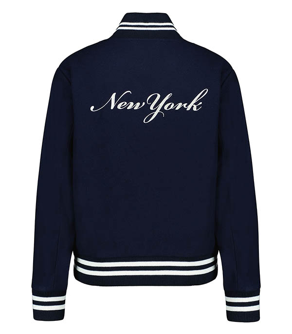 Teddy wool Syracuse Varsity Navy Sporty & Rich