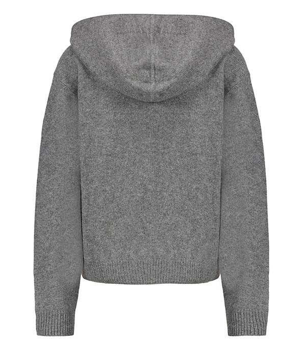 Hoodie SRC Cashmere Zip Heather Grey Sporty & Rich