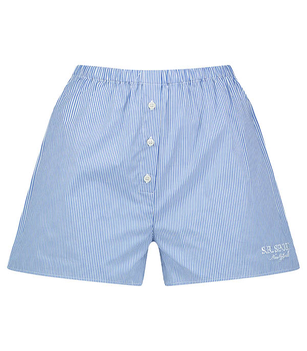 Short S.R. Sport Mini Boxer White Navy Stripe Sporty & Rich