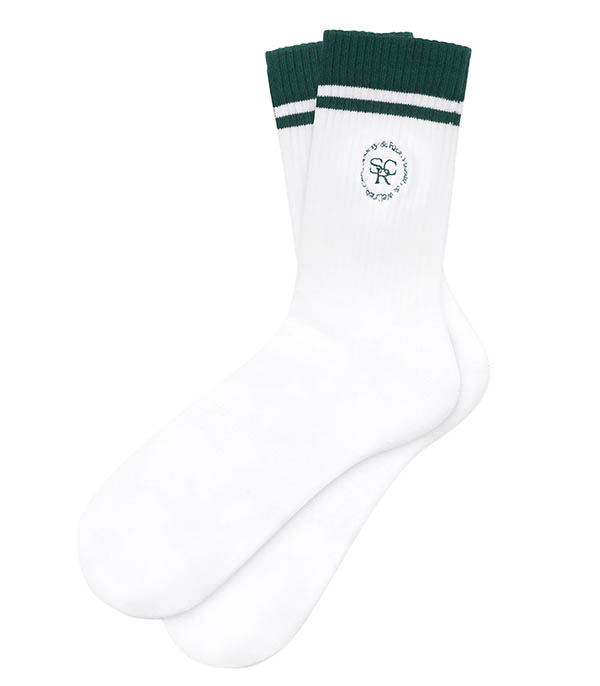 SRHWC White Forest Sporty & Rich Socks