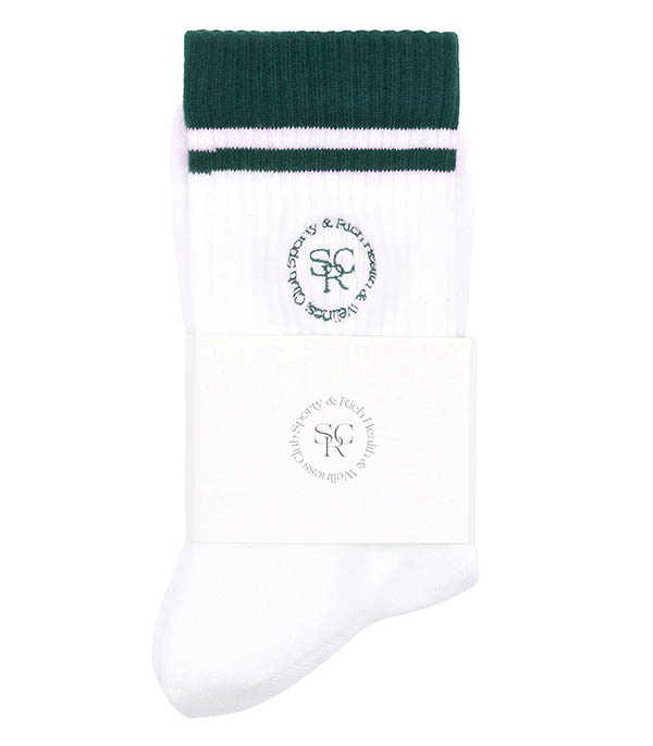 SRHWC White Forest Sporty & Rich Socks