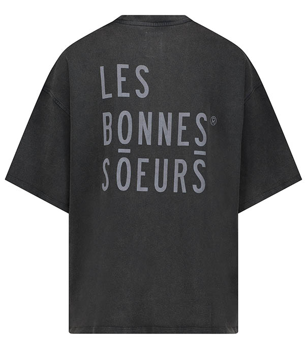 Tee-shirt Oversize Délavé Noir LES BONNES SOEURS