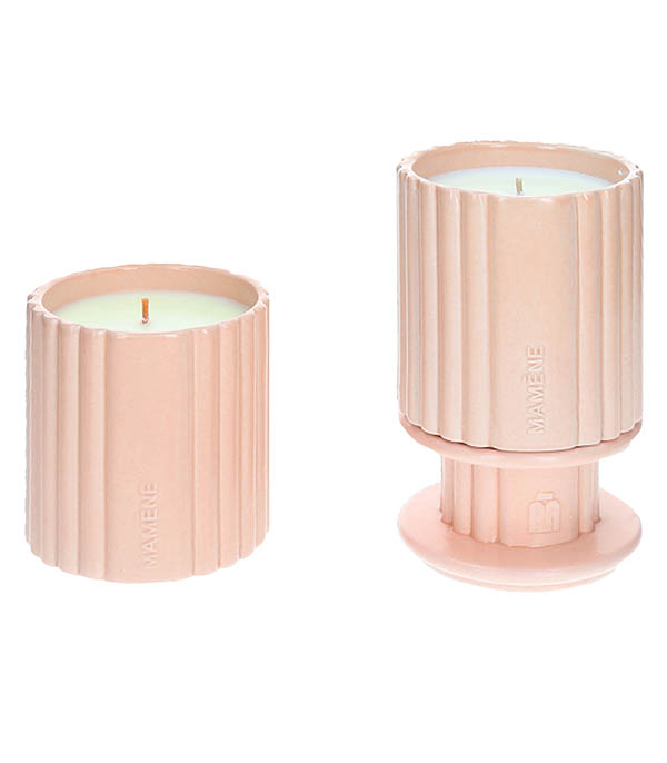 Totem Candle Simone Rosa Nude 540 g Mamène Paris