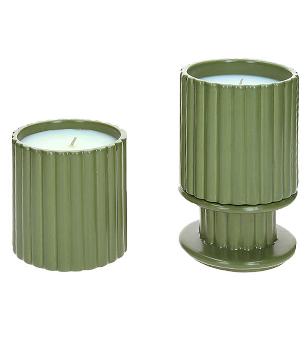 Candle Totem Andy Yvon Khaki 540 g Mamène Paris