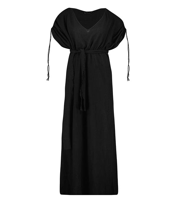 Black Kaftan Maxi Dress Maison Saint Julien