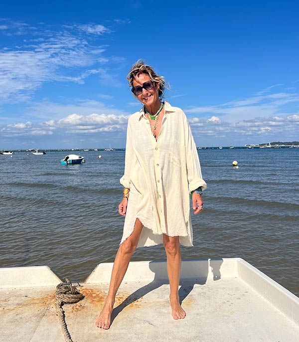 Oversize Mykonos Cream shirt Maison Saint Julien