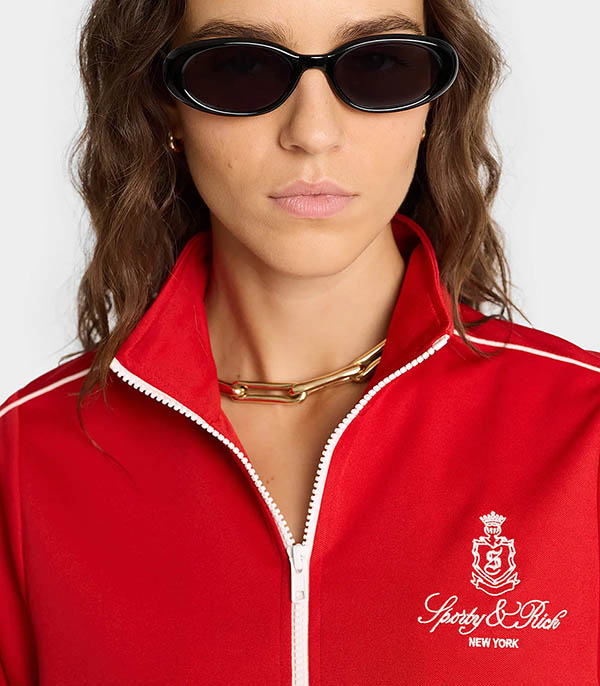 Vendome Crimson Sporty & Rich tracksuit jacket