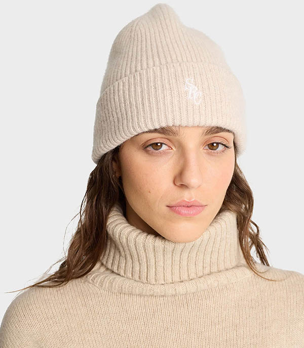 Wool hat SRC Cream/White Sporty & Rich