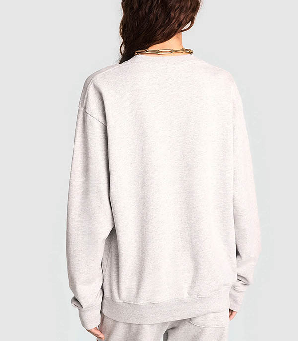 Finish Line Heather Grey Sporty & Rich round-neck sweatshirt