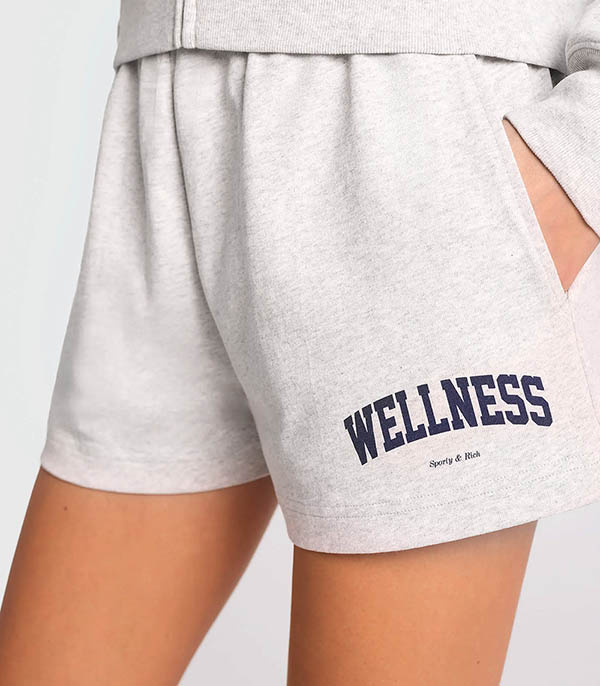 Short Disco Wellness Ivy Heather Grey/Navy Sporty & Rich