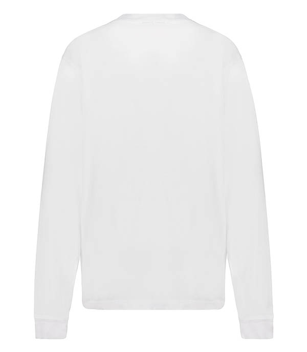 Finish Line White Sporty & Rich long-sleeve T-shirt