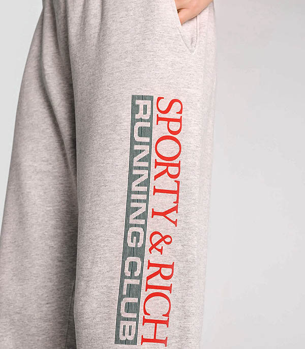 Jogging Finish Line Heather Grey Sporty & Rich