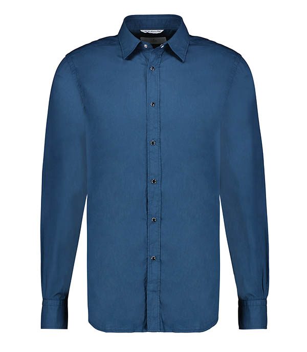 Men's shirt Long Sleeve Tinta Blue ACE DENIM