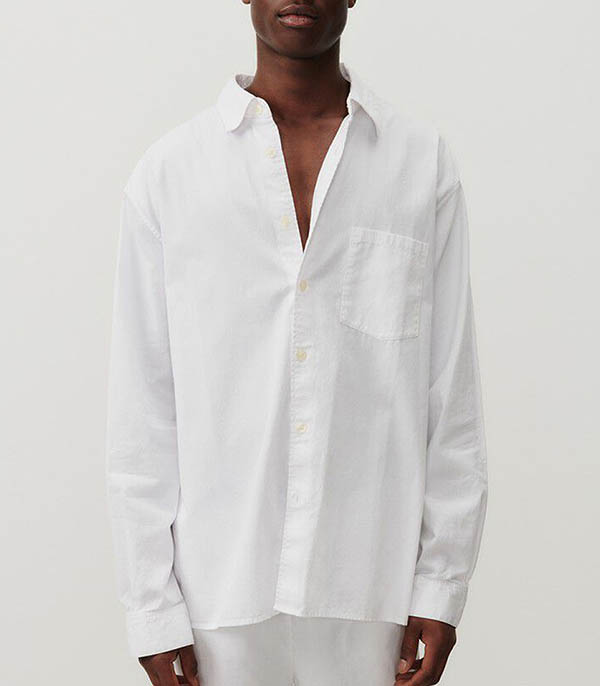 Men's shirt Iskorow Long Sleeve White American Vintage