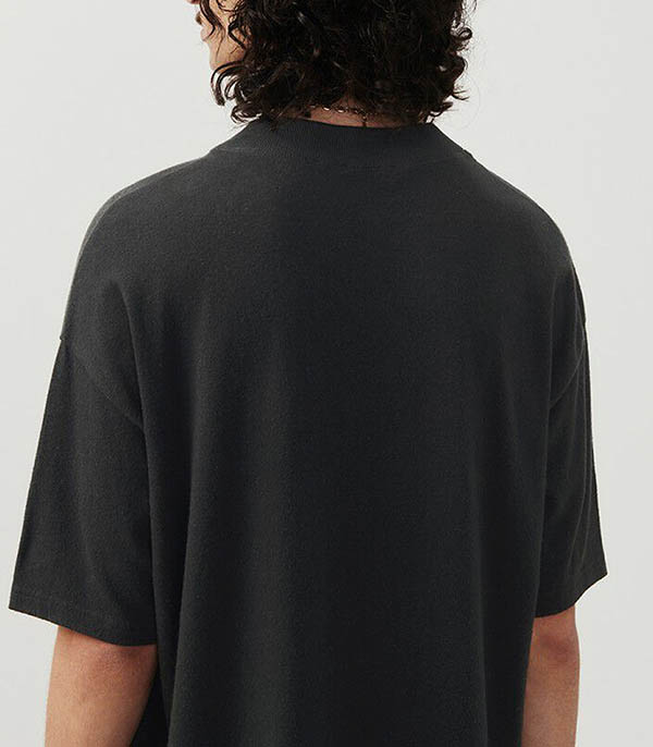 Rakabay men's T-shirt Short Sleeve Round Neck Carbon American Vintage