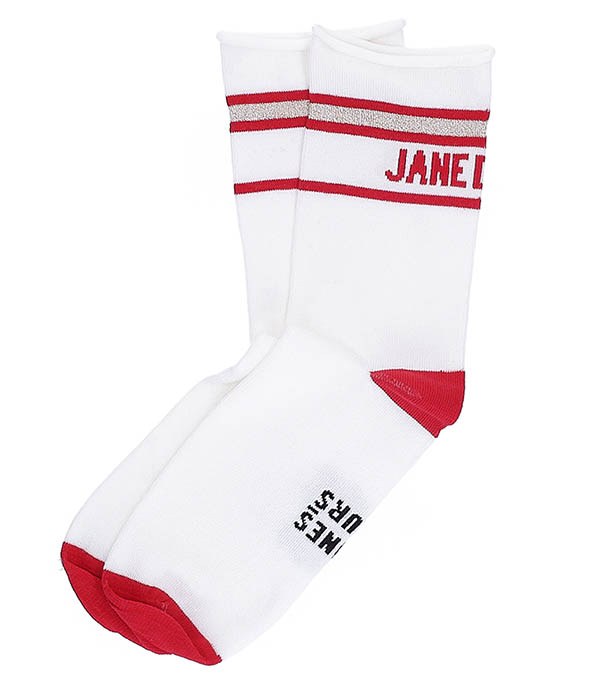 Socks Jane de Boy Red/Ecru LES BONNES SOEURS