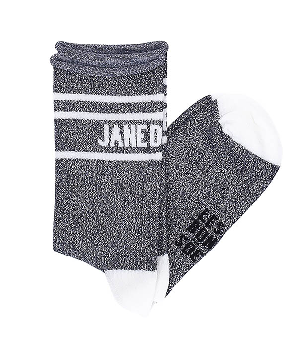 Socks Jane de Boy Glitter Black LES BONNES SOEURS - One Size Only